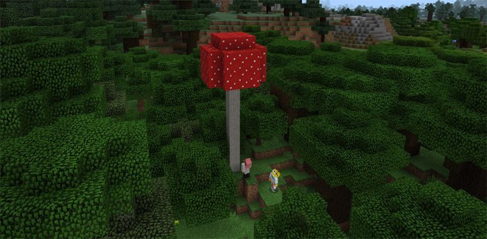 533763325: Tallest Mushroom in Minecraft 1.0.4/1.0.0/0.17.0