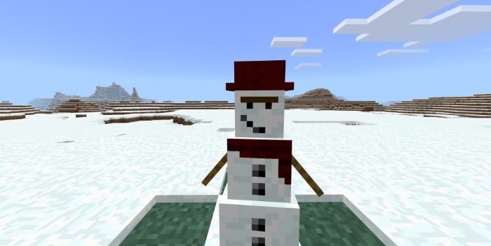 Download Snowman addon for Minecraft Pocket Edition