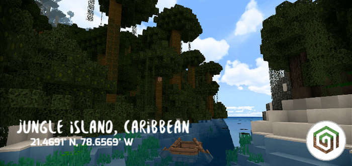Map Jungle Island, Caribbean 1.13
