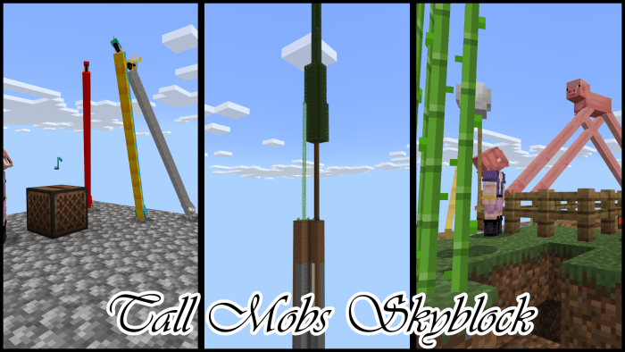 Map Tall Mobs Skyblock 1.14